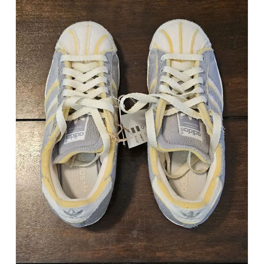 Adidas Cozy Superstar Sneakers Men's Size 4 Sherpa Athletic Shoes Women's Size 6